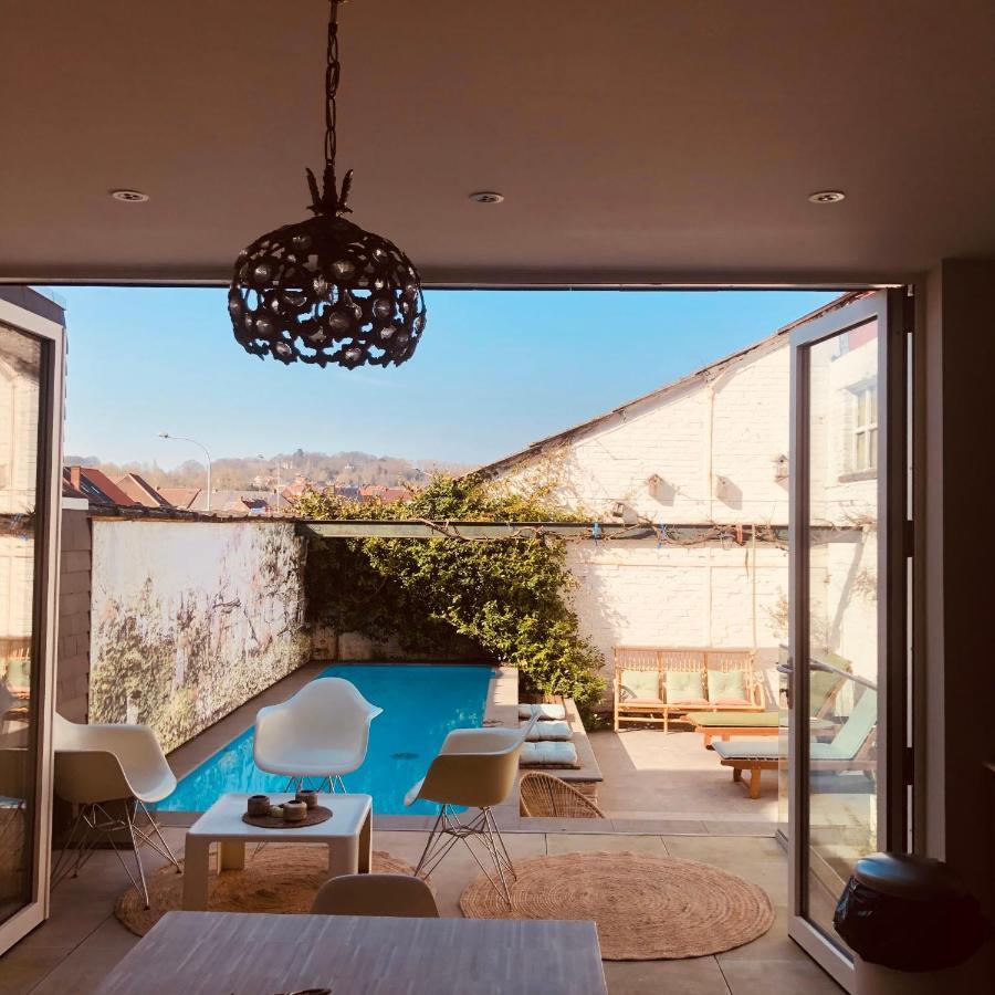 Karaktervolle Woning Met Zwembad Te Ronse Villa Dış mekan fotoğraf
